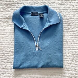 Izod Women's Blue Zip Up Polo Top